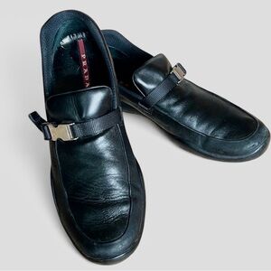 Prada men’s loafers - black leather